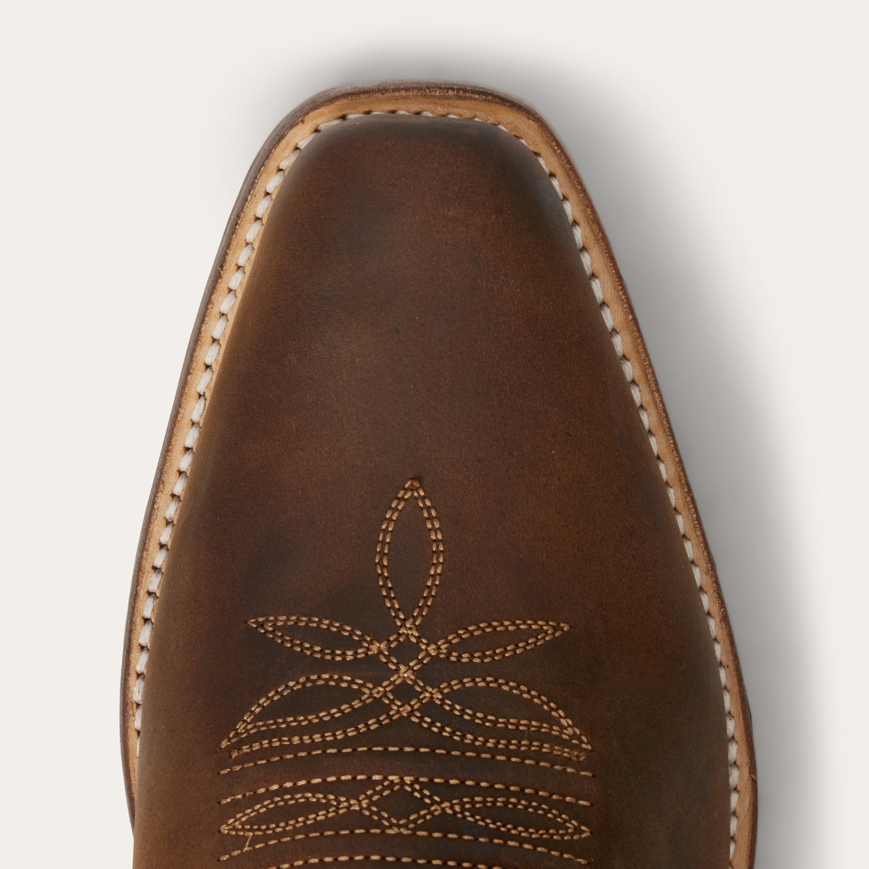 Stetson Men's Mossman Cutter Toe Cowboy Boots in Rugged Brown