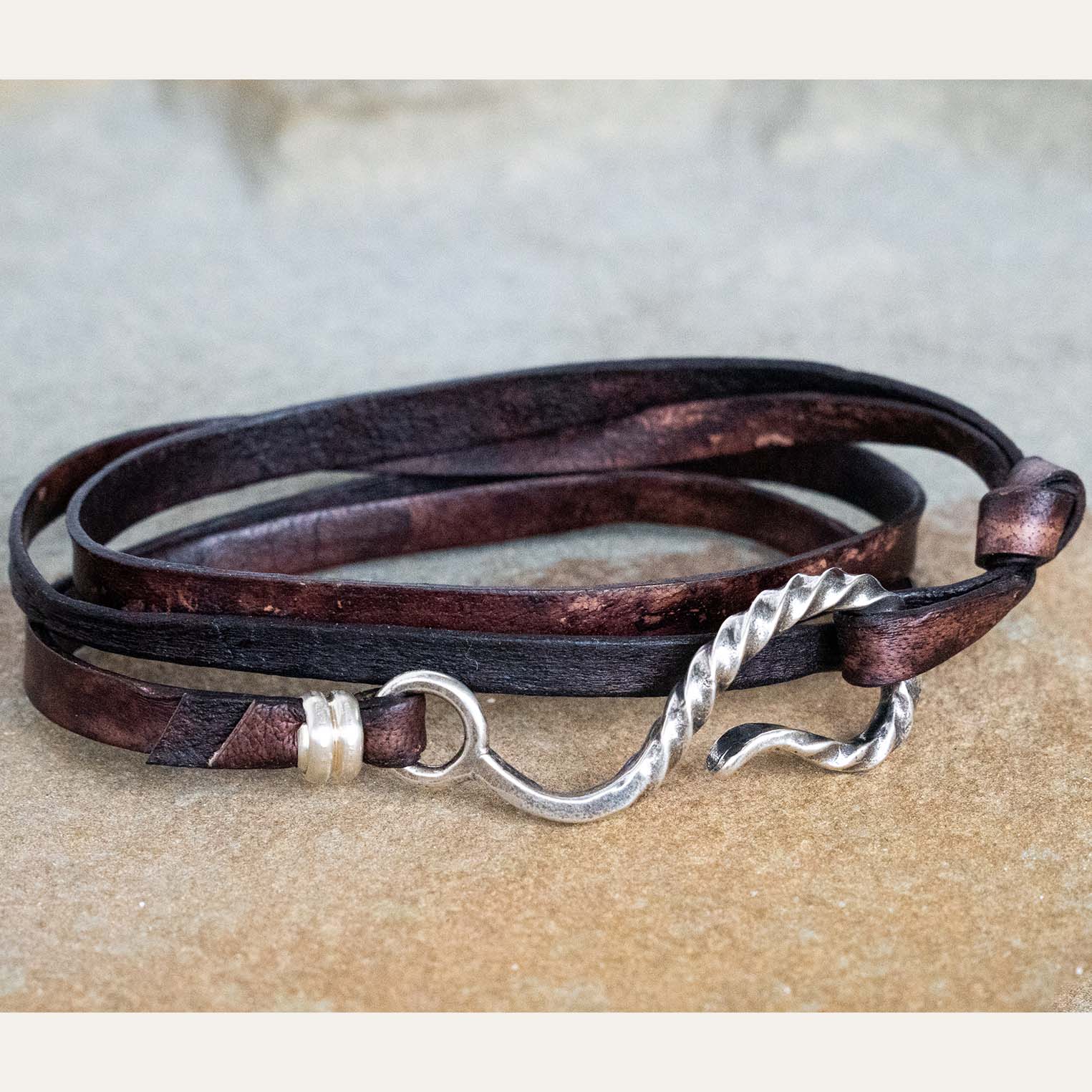 Buy Fish Hook Bracelet Wrap Leather Bracelet Nautical Bracelet Online in  India  Etsy
