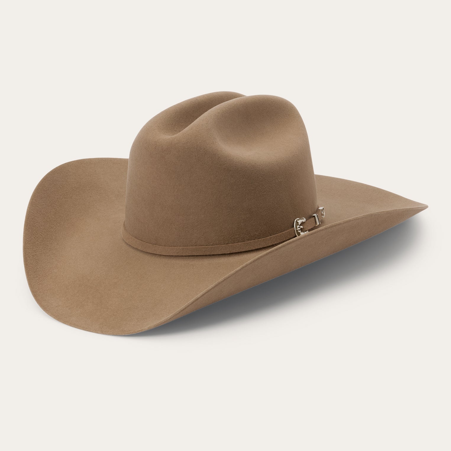 Stetson 6x Rancher Sahara Cowboy Felt Hat (Copa Alta Falda/Brim
