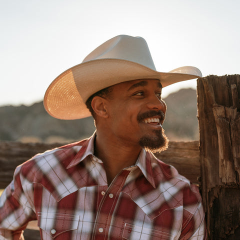 Stetson Gunfighter 10X Straw Cowboy Hat – Natural, 4 1/4" Brim, Men's Western