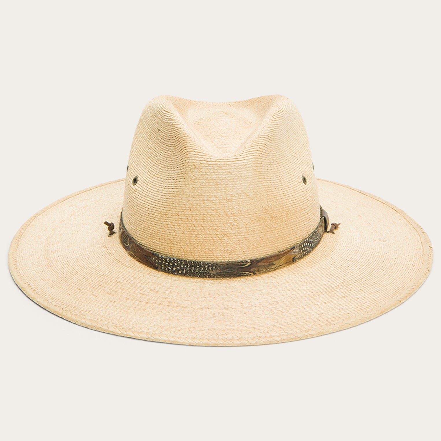 Stetson Highlands Palm Straw Gambler Hat: Size: L Natural