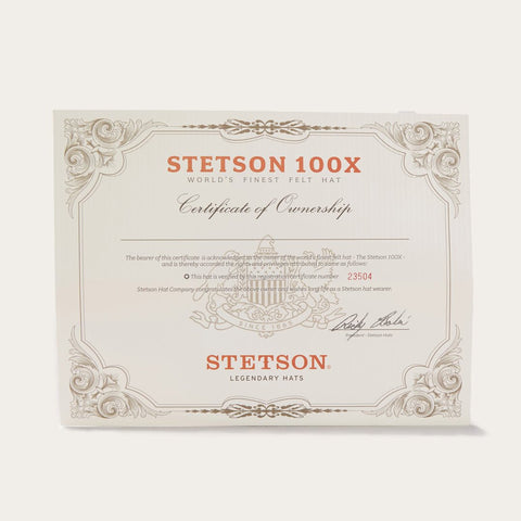 Stetson – EL PRESIDENTE 100X PREMIER COWBOY HAT ( White ) – El