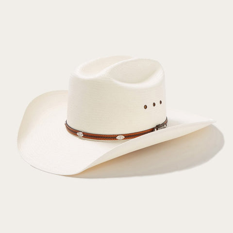 Cappello Da Cowboy Estivo In Paglia Beechfield B735 - Tesa Cablata, Fatto A Mano, Unisex - Foto 1