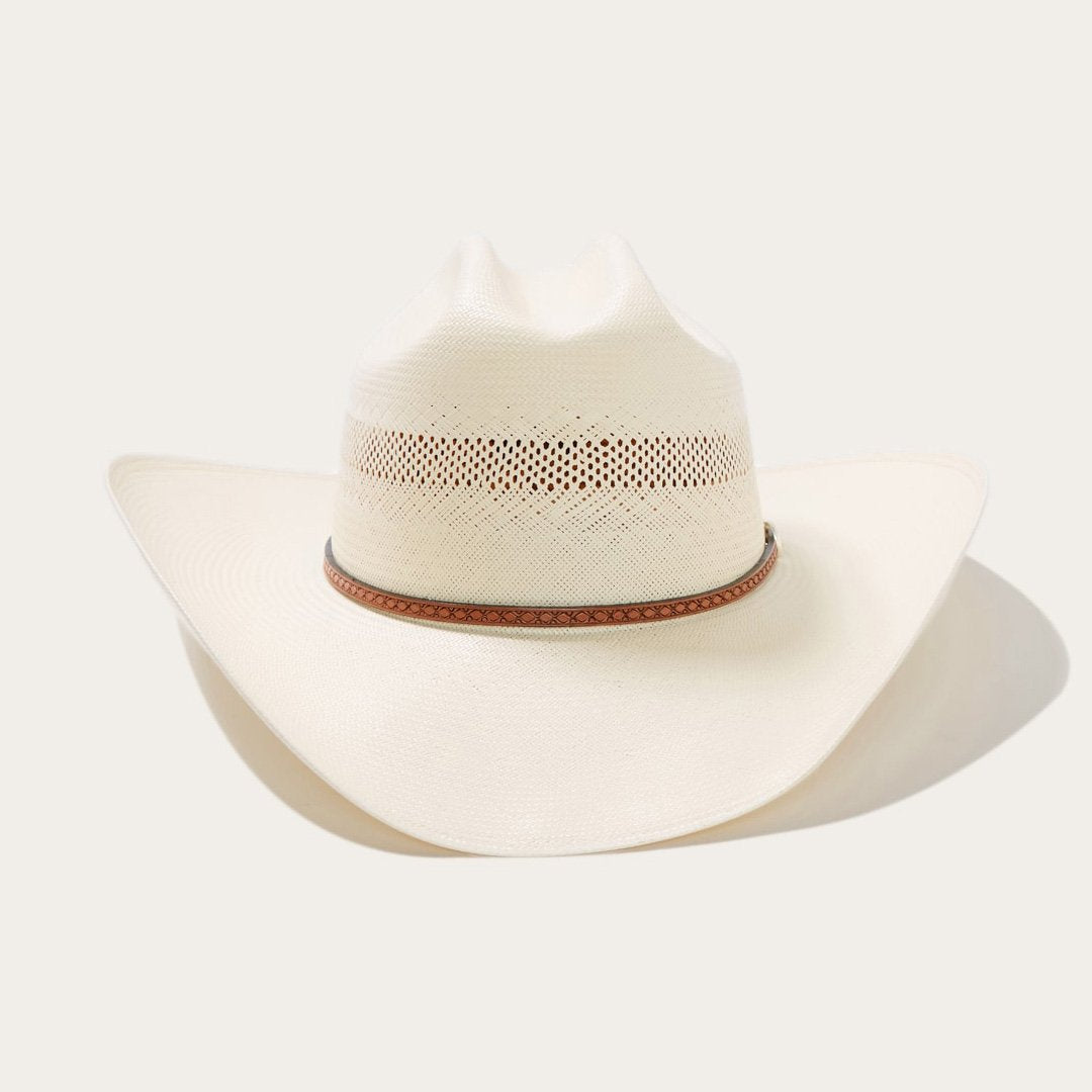 thumbnail image 2 of Stetson Rustic Straw Hat - Mexican Palm With Leather Hatband & Chin Strap 2 of 11
