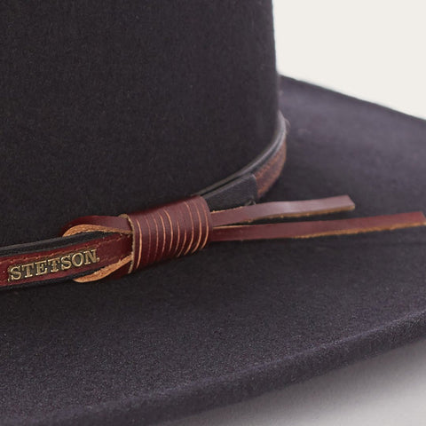 Stetson Bozeman Crushable Wool Hat - Black
