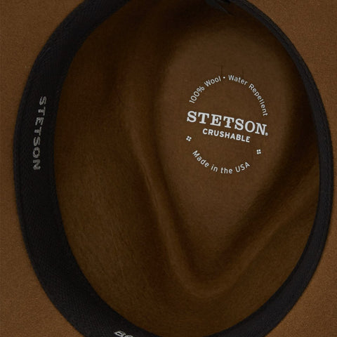 Stetson Crushable Wool Hat Bozeman Light Brown XL